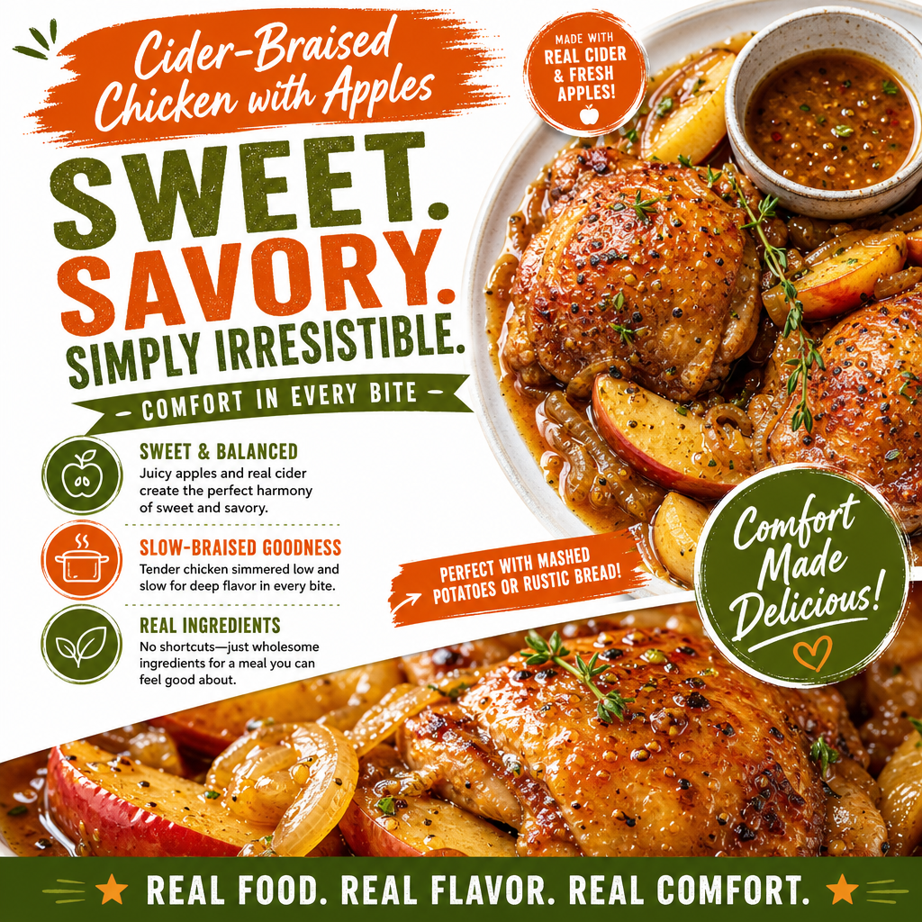 Cider-Braised Chicken with Apples - Easy Comfort Food