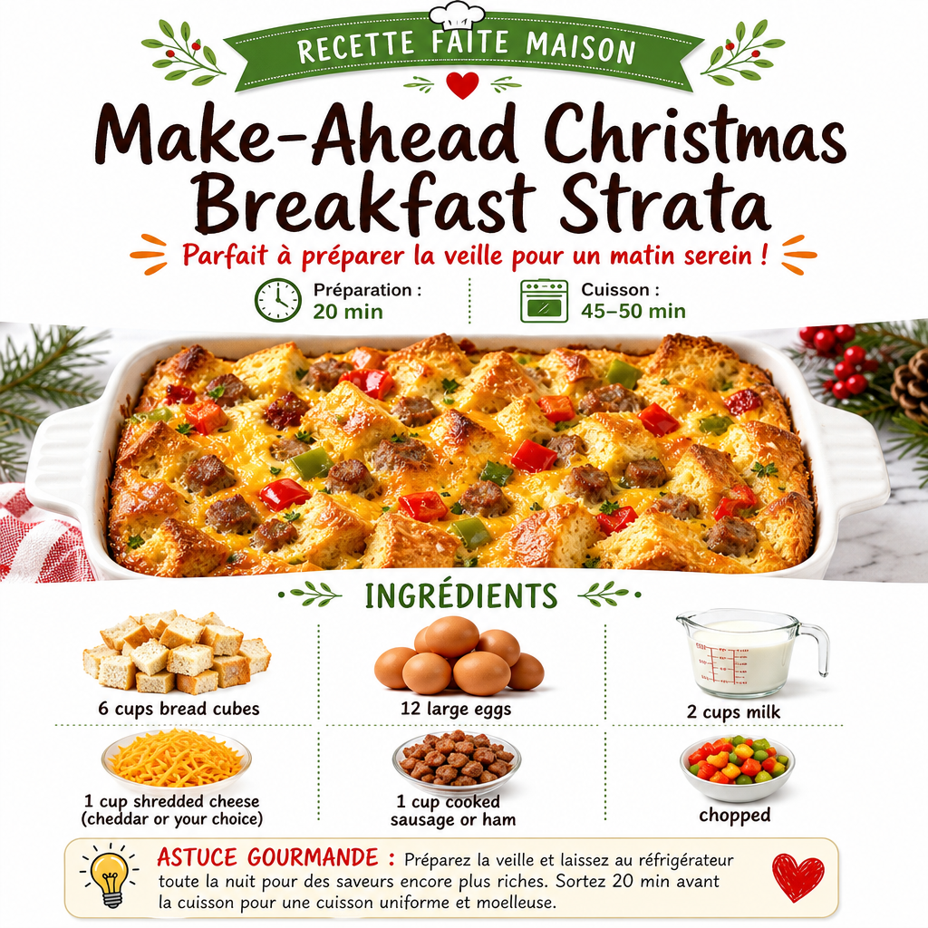 High-Fiber Make-Ahead Christmas Breakfast Strata 2 High-Fiber Make-Ahead Christmas Breakfast Strata