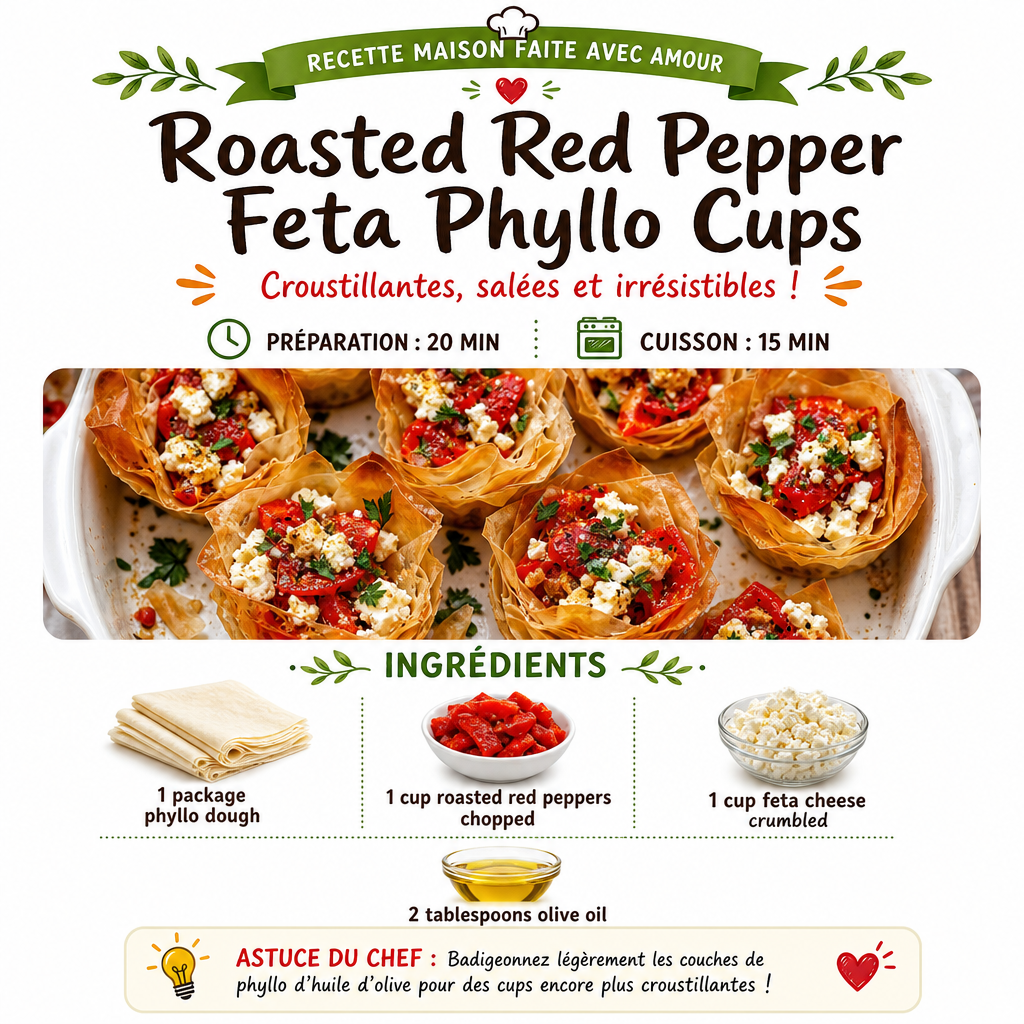 Roasted Red Pepper Feta Phyllo Cups - High Fiber 2 Roasted Red Pepper Feta Phyllo Cups - High Fiber