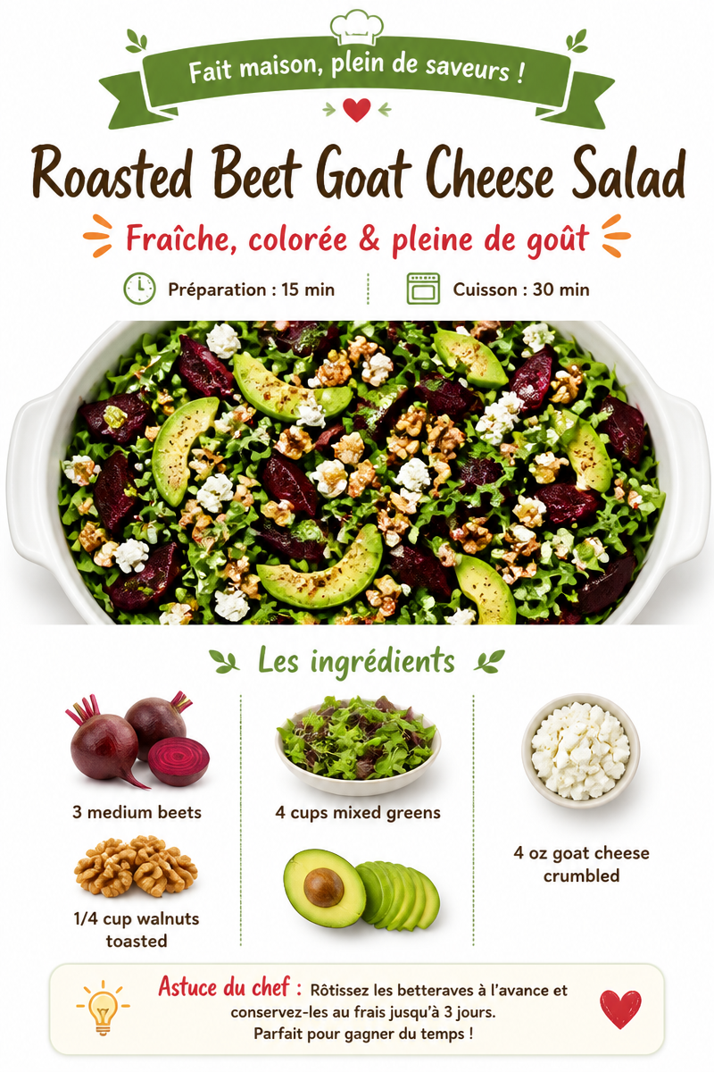 Roasted Beet Goat Cheese Salad