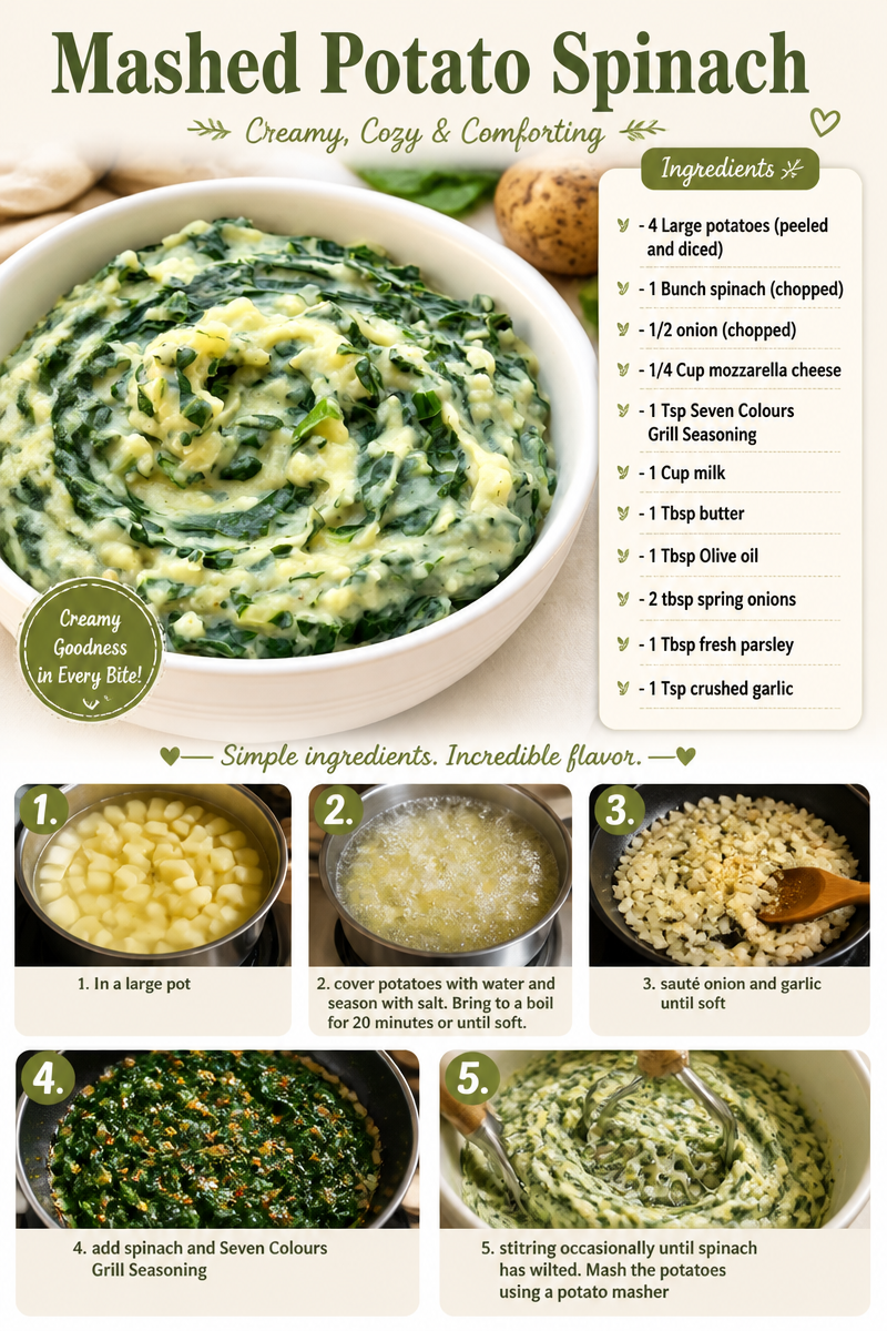 Mashed Potato Spinach