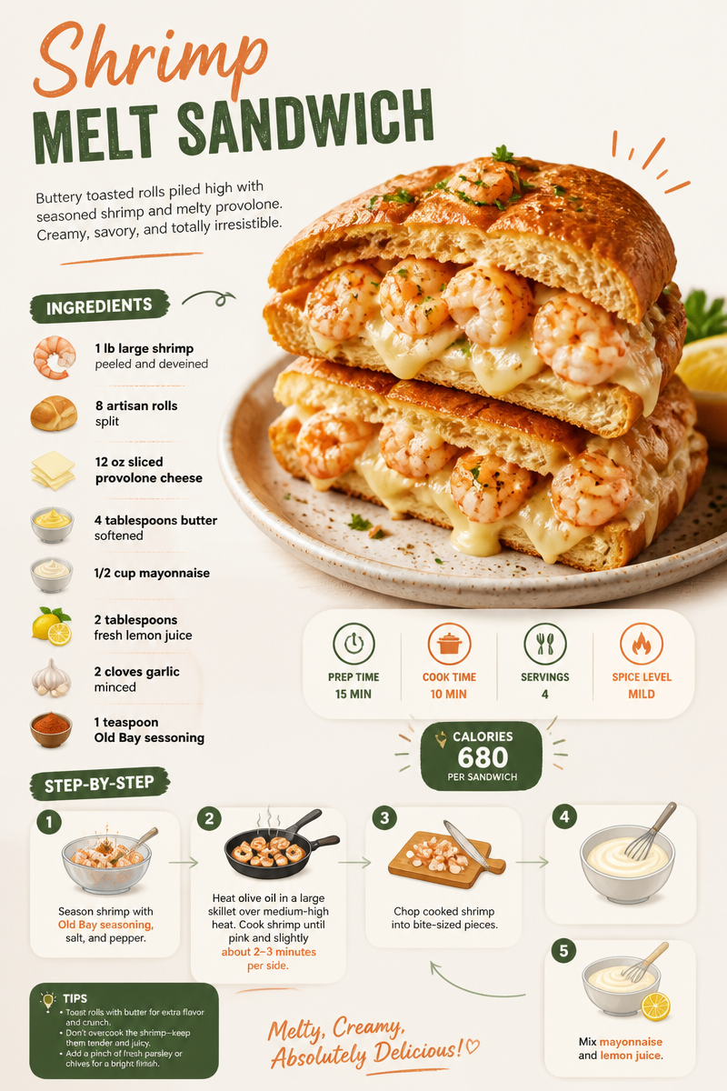 Shrimp Melt Sandwich