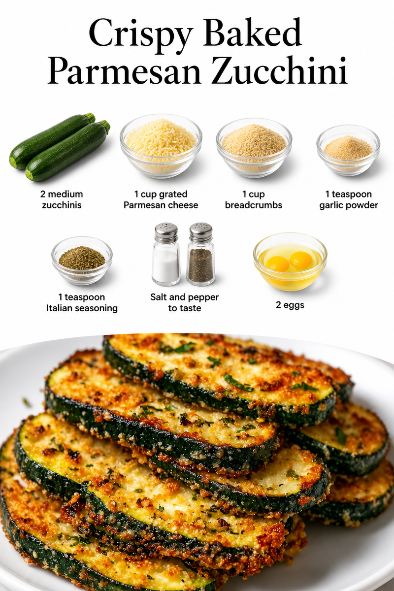 Crispy Baked Parmesan Zucchini