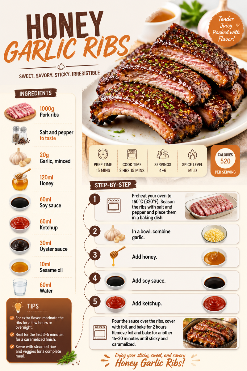 Honey Garlic Ribs Recipe