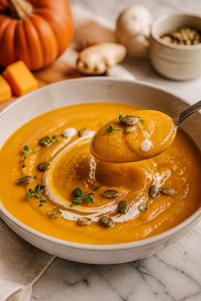 Pumpkin Soup with Ginger