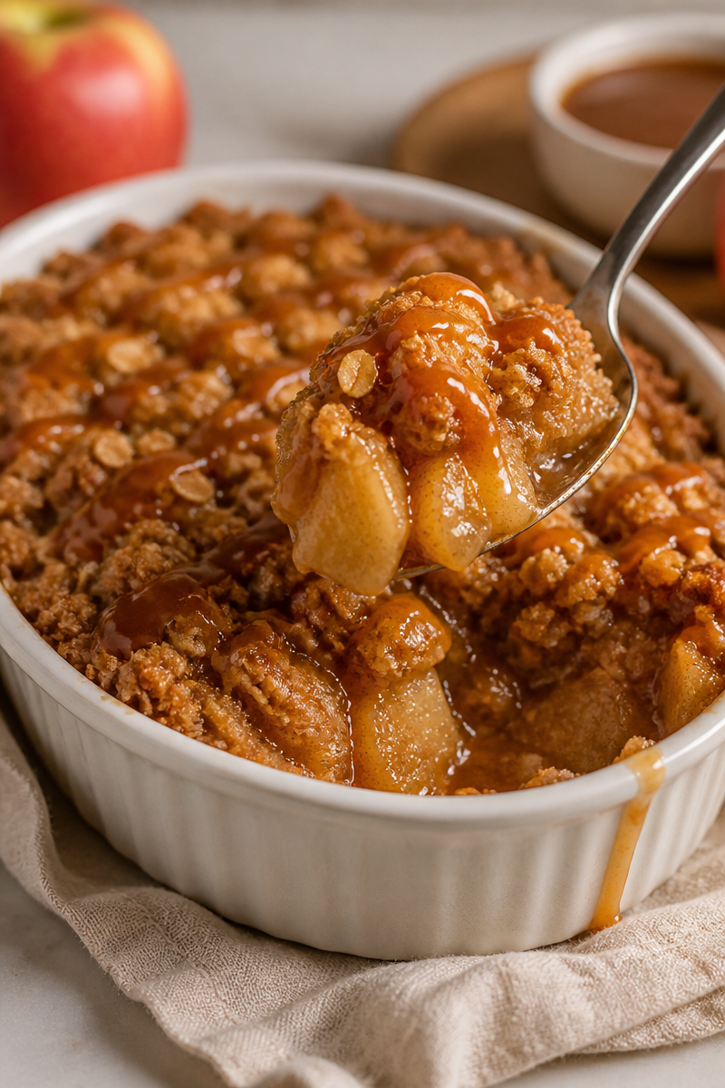 Apple Crisp With Caramel