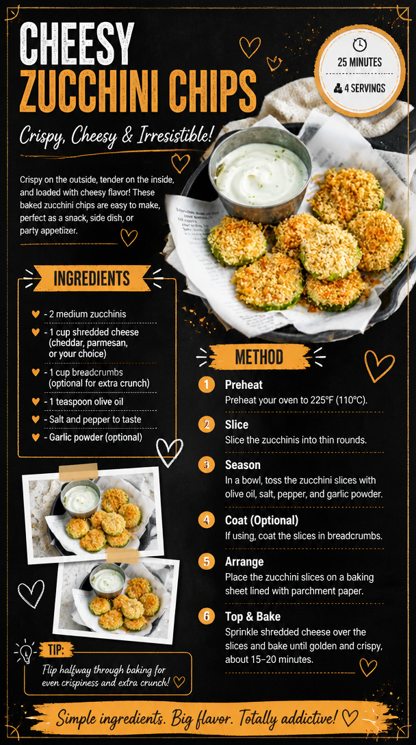 Cheesy Zucchini Chips