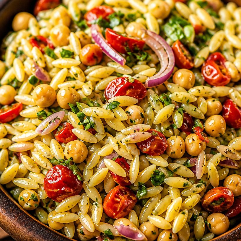 Lemon Orzo Pasta Salad