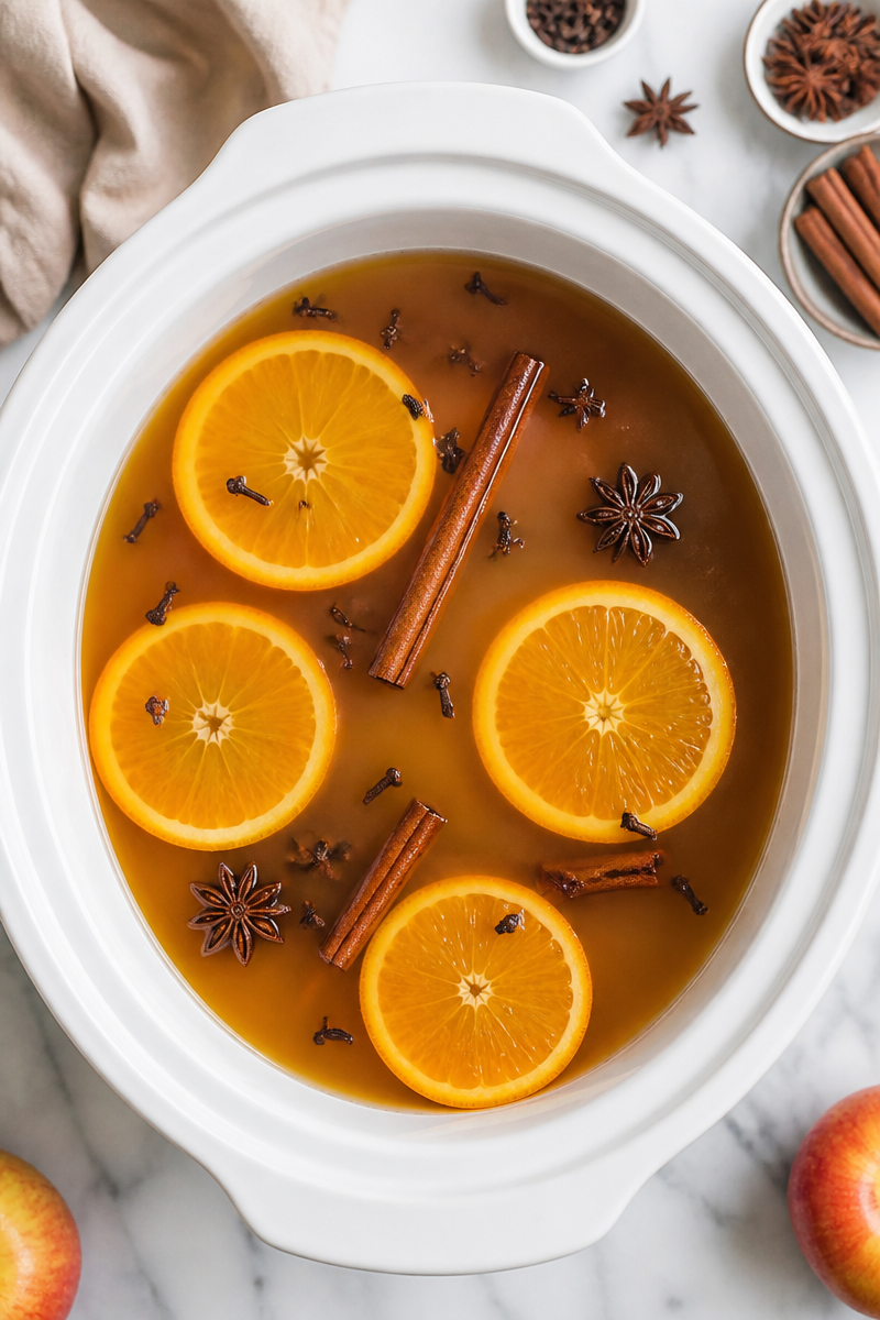 Slow Cooker Spiced Apple Cider