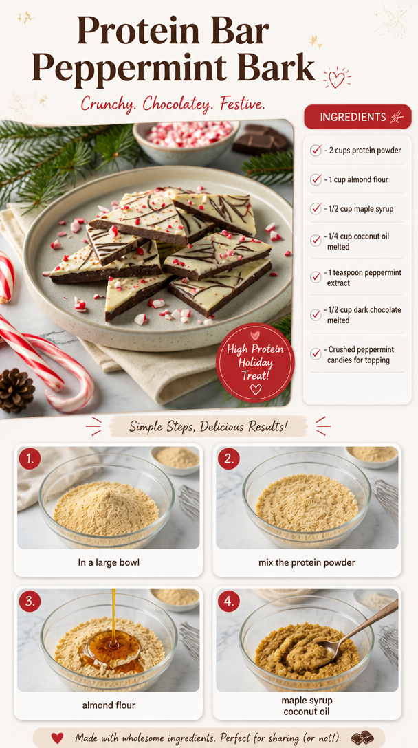 Protein Bar Peppermint Bark