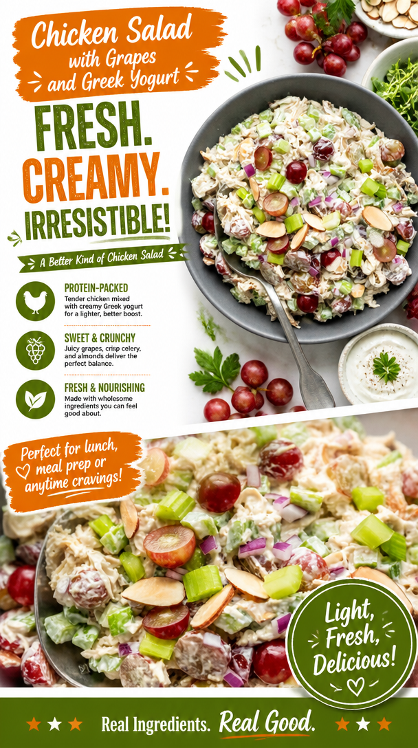 Chicken Salad with Grapes and Greek Yogurt