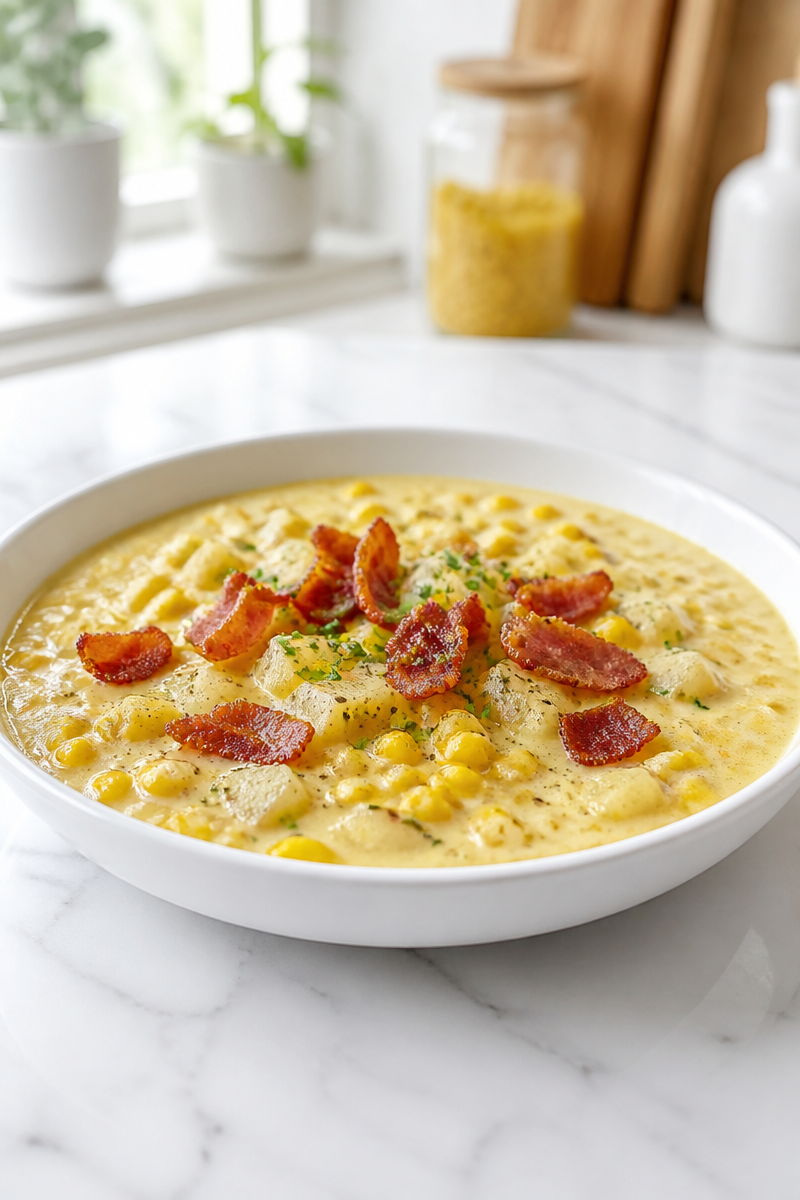 Creamy Corn Chowder Bacon Potato