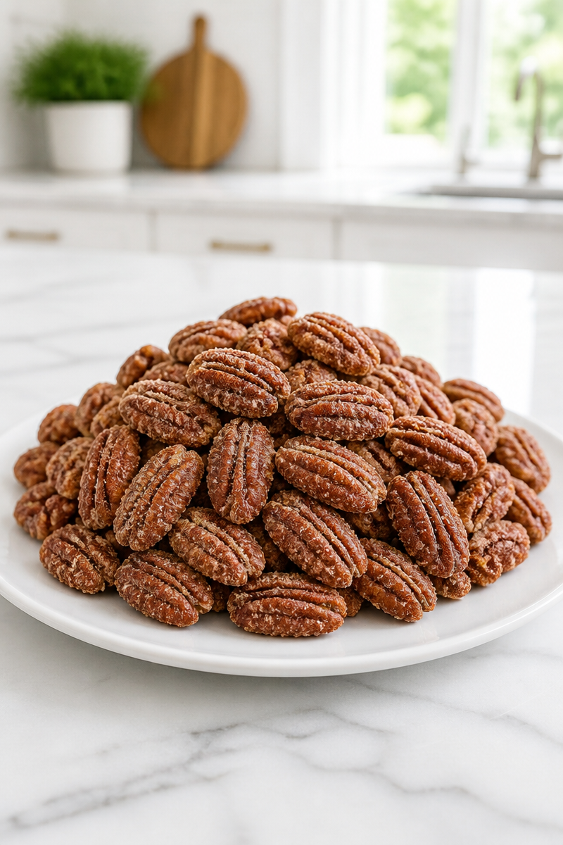 Spiced Candied Pecan Snack Mix