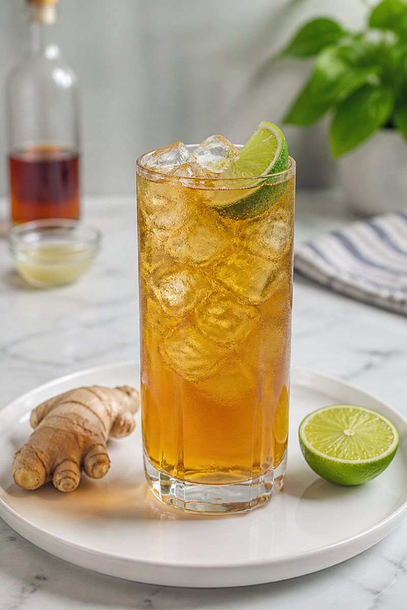 Dark And Stormy Ginger Beer Cocktail
