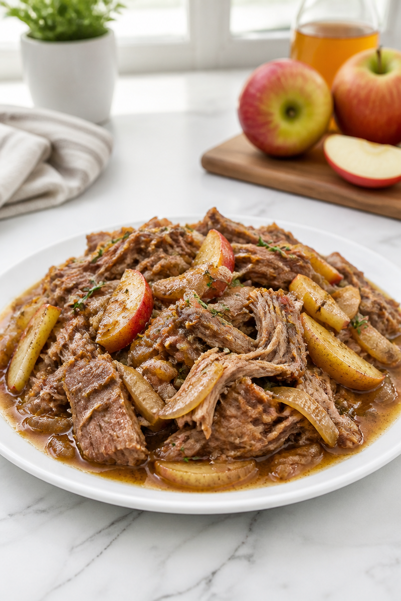 Apple Cider Braised Pork Shoulder