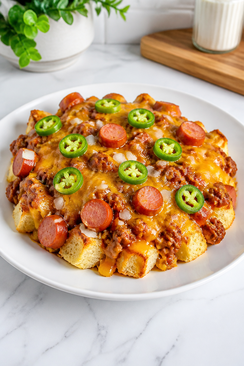 Chili Cheese Dog Bake Casserole