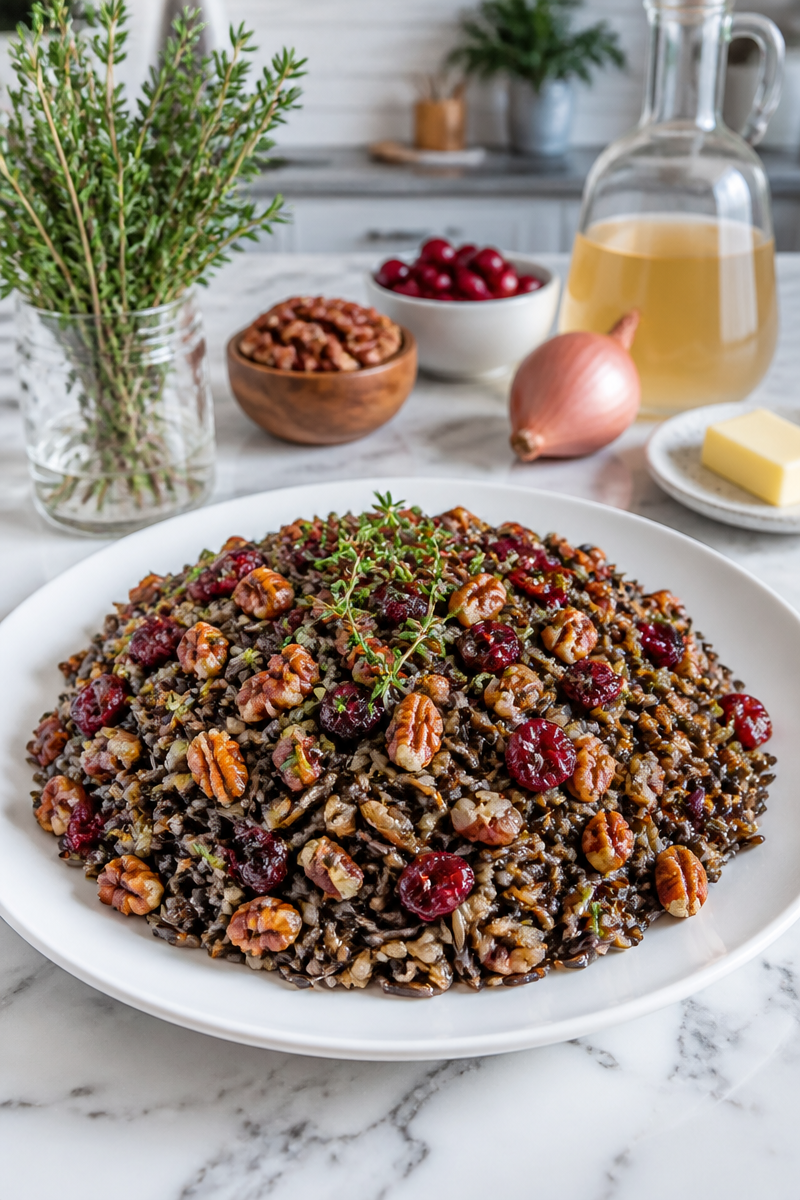 Wild Rice Pilaf Cranberry Pecan