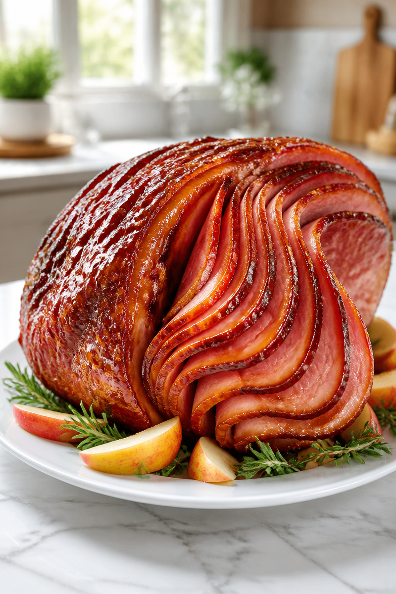 Apple Cider Glazed Spiral Ham