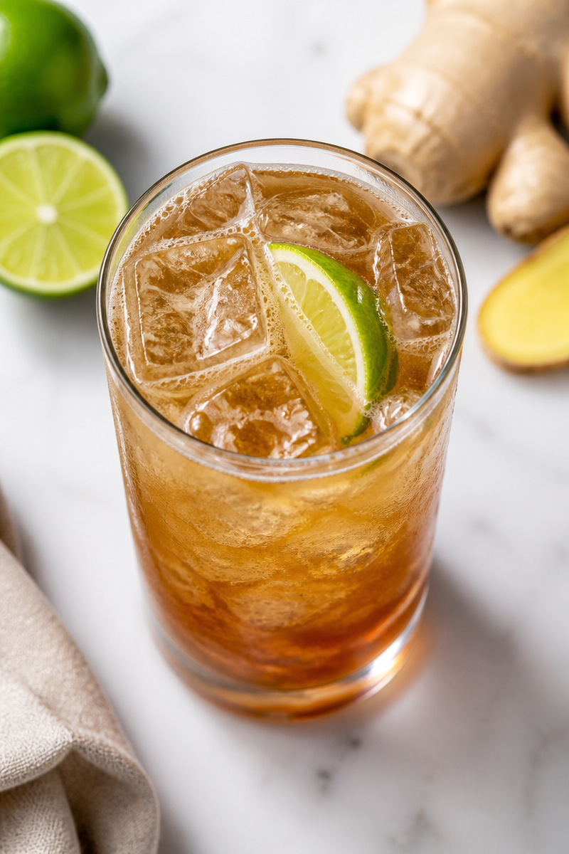 Dark And Stormy Ginger Beer Cocktail