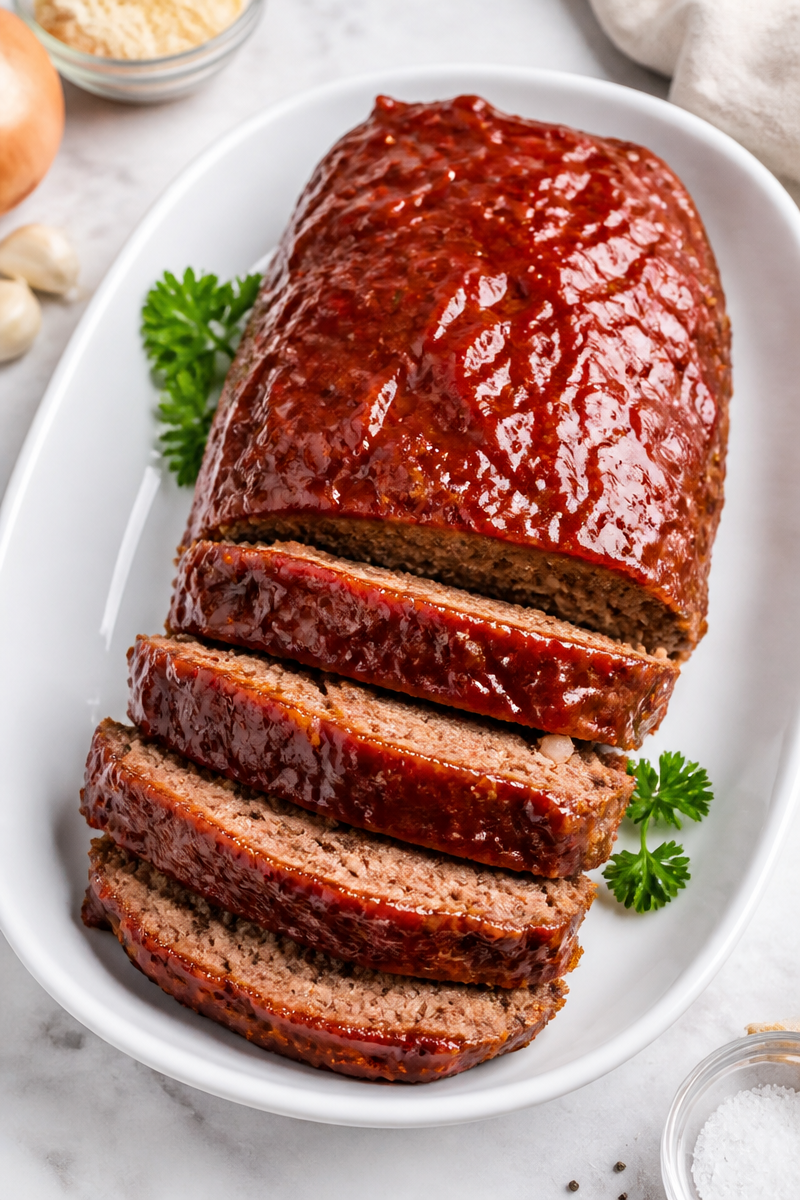 Classic Meatloaf Brown Sugar Glaze