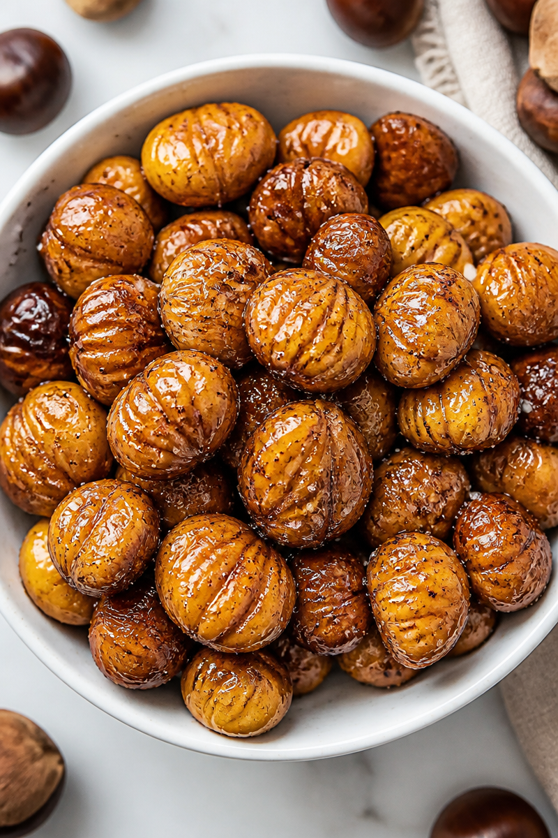 Roasted Chestnut Honey Glaze Snack