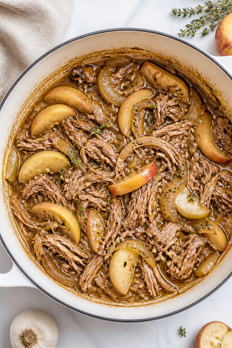Apple Cider Braised Pork Shoulder