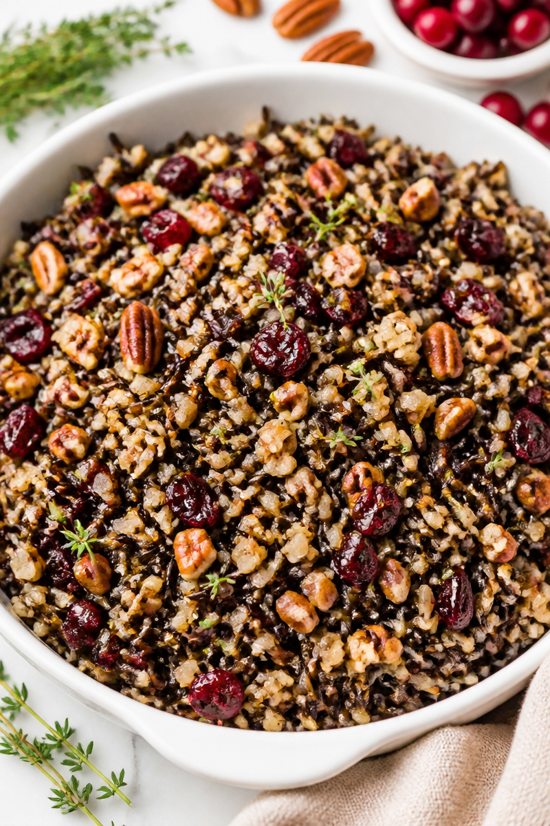 Wild Rice Pilaf Cranberry Pecan