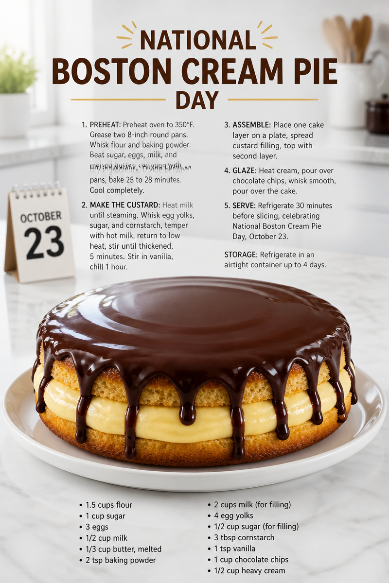 National Boston Cream Pie Day