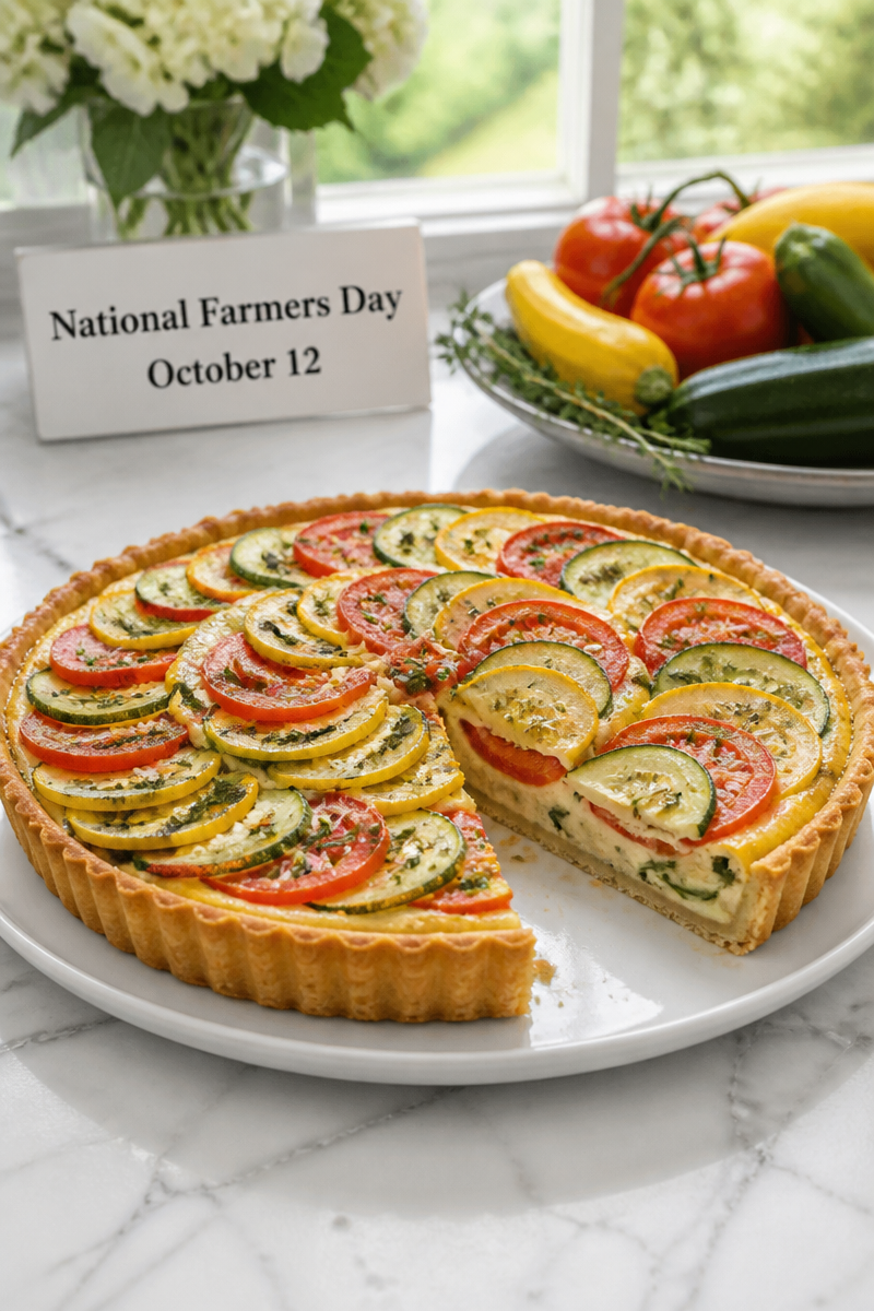 National Farmers Day Vegetable Tart