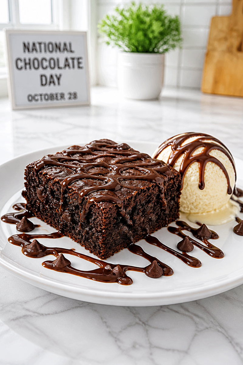 National Chocolate Day Fudge Brownie