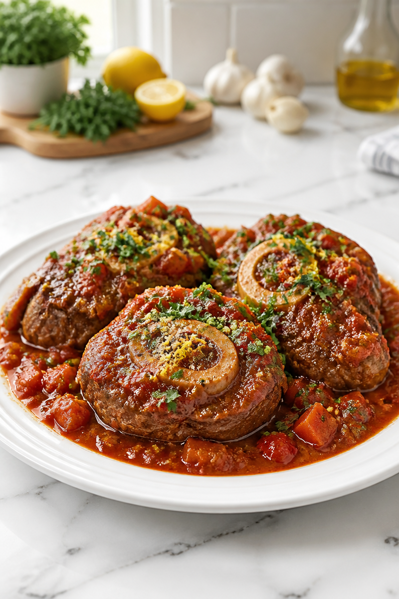 Slow Cooker Beef Osso Buco Gremolata