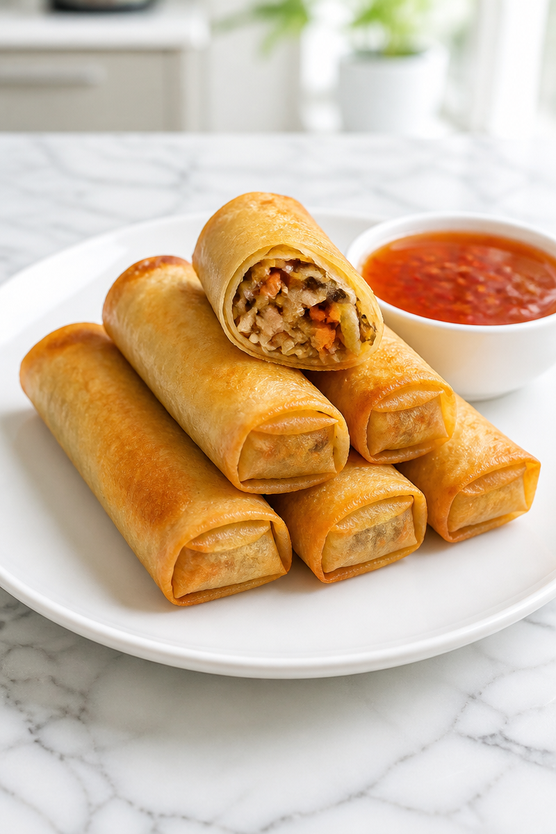 Crispy Baked Vegetable Spring Roll