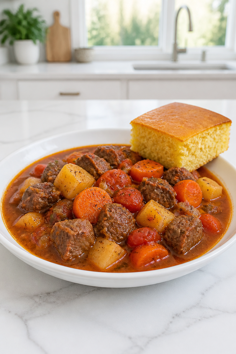 Slow Cooker Beef Chuck Wagon Stew
