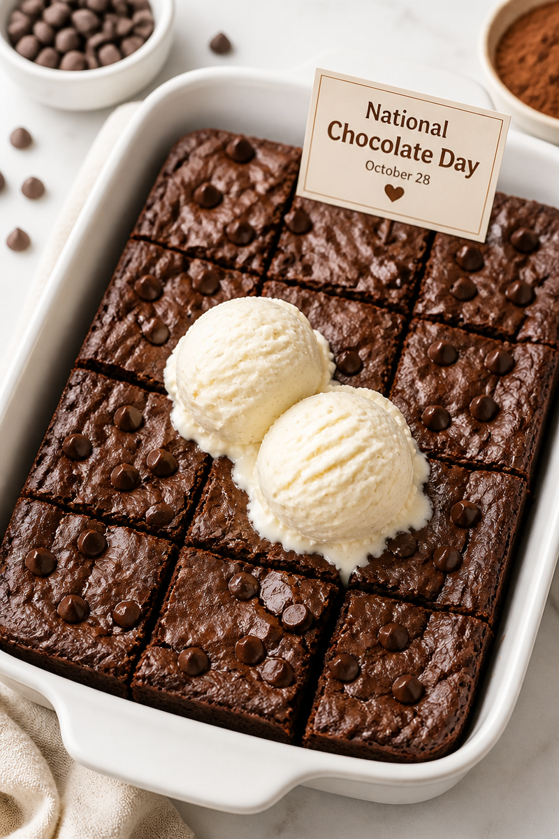 National Chocolate Day Fudge Brownie