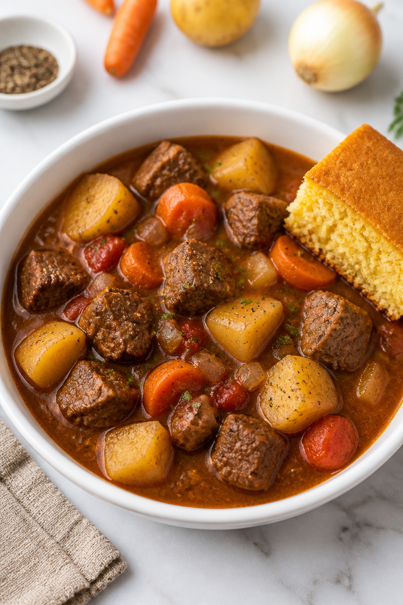 Slow Cooker Beef Chuck Wagon Stew