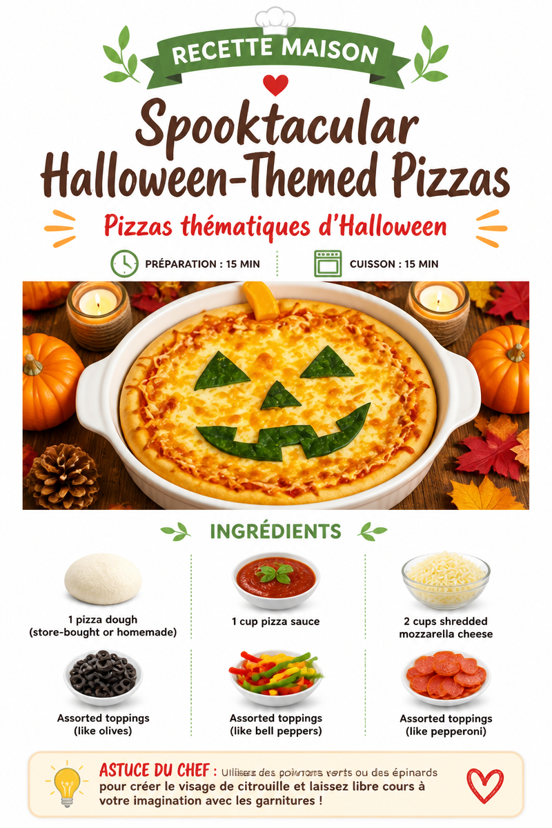 Spooktacular Halloween-Themed Pizzas