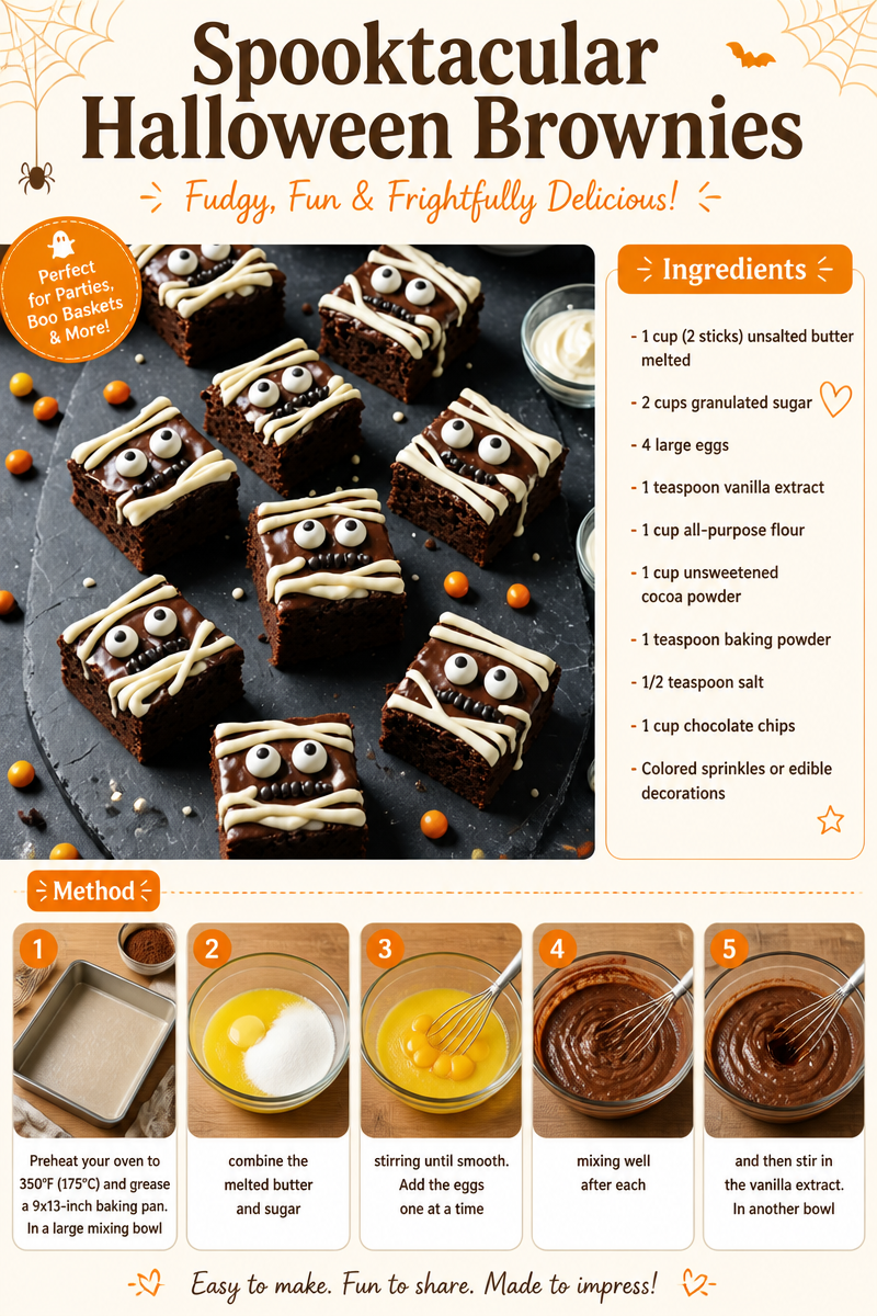 Spooktacular Halloween Brownies