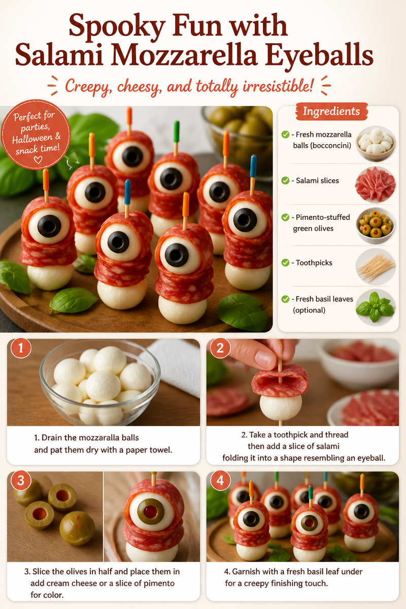Spooky Fun with Salami Mozzarella Eyeballs