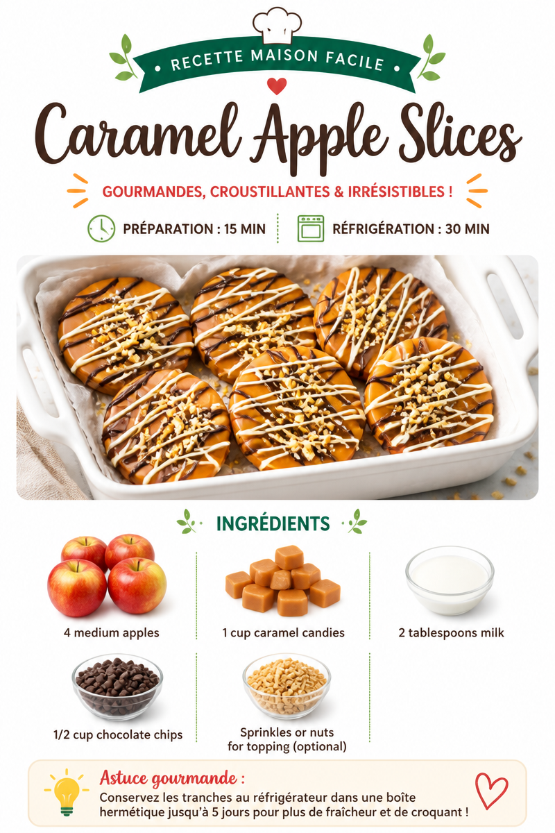 Caramel Apple Slices