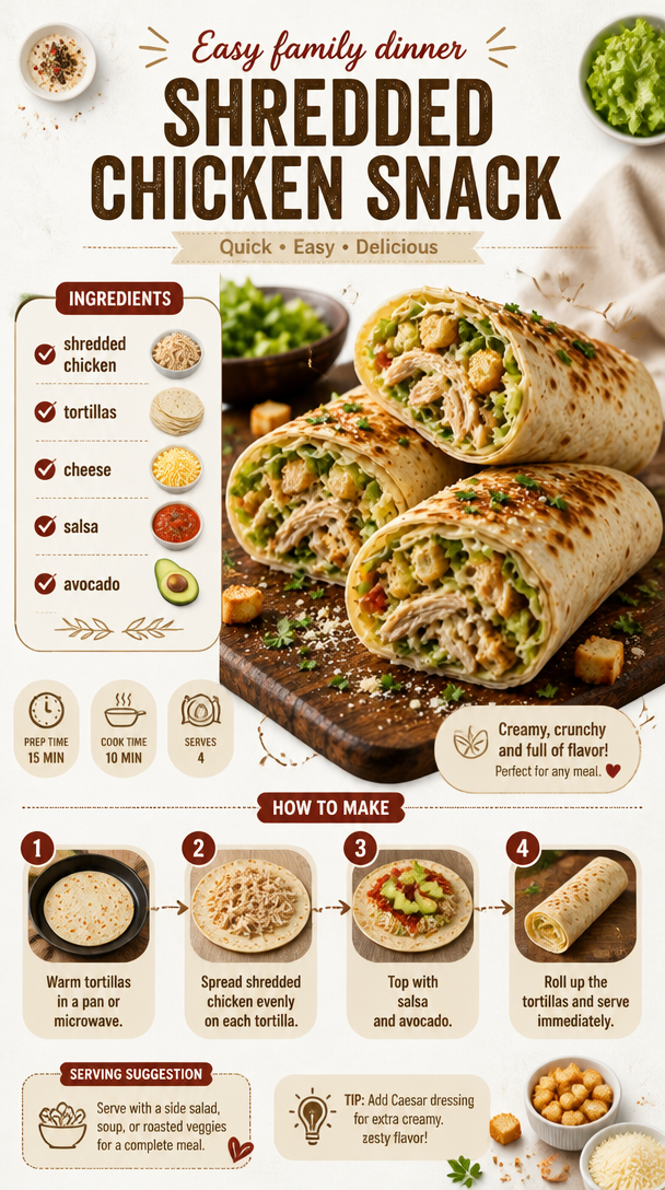 Shredded Chicken Snack