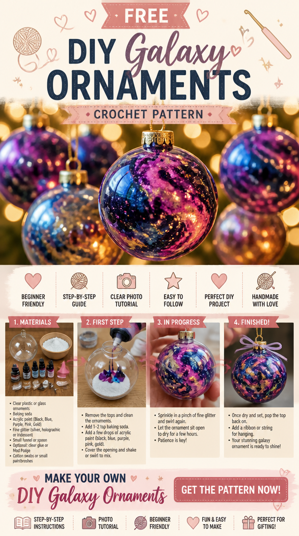 DIY Galaxy Ornaments