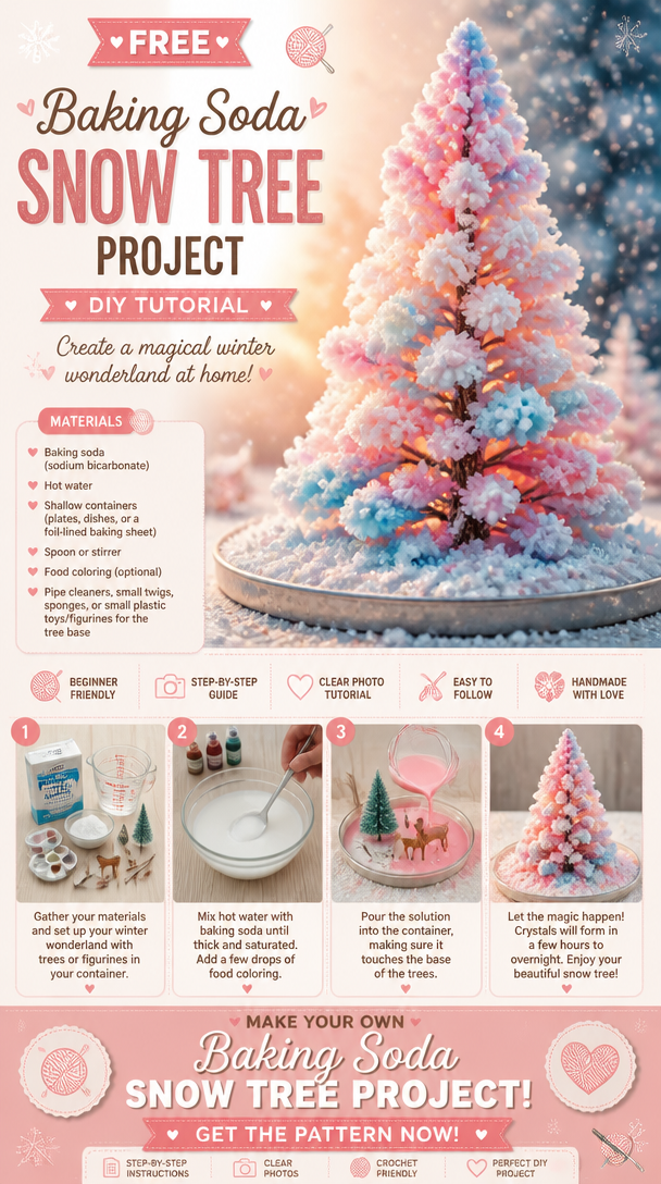 Baking Soda Snow Tree Project