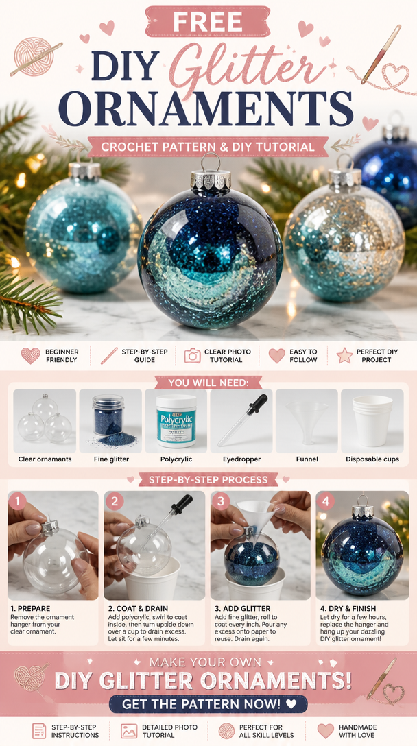 DIY Glitter Ornaments