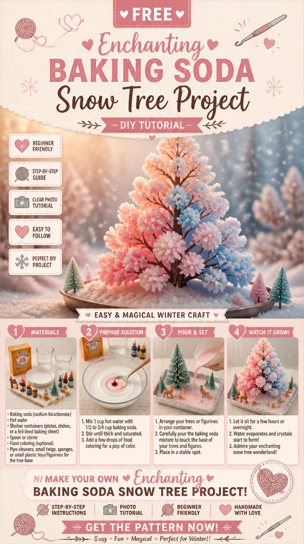 Enchanting Baking Soda Snow Tree Project