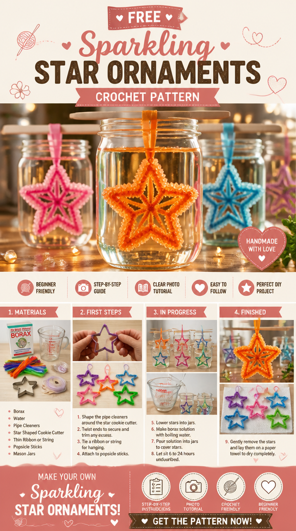 Sparkling Star Ornaments