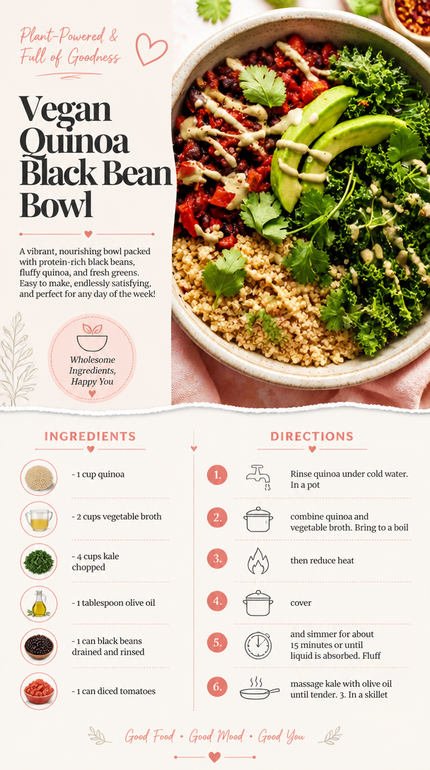 Vegan Quinoa Black Bean Bowl