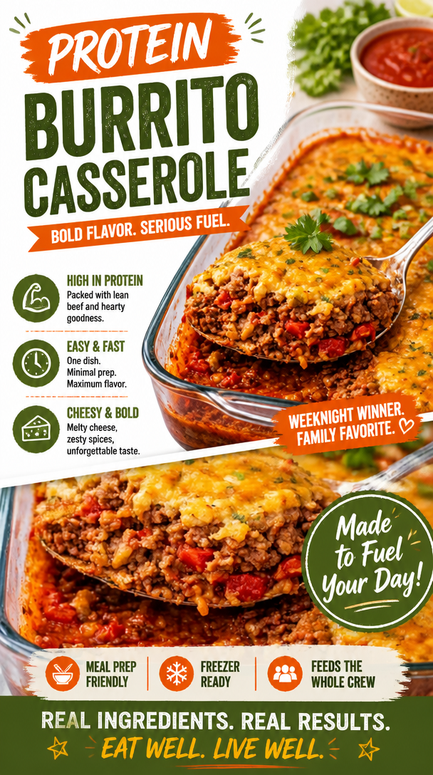 Protein Burrito Casserole