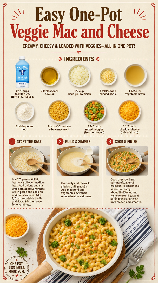 Easy One-Pot Veggie Mac and Cheese