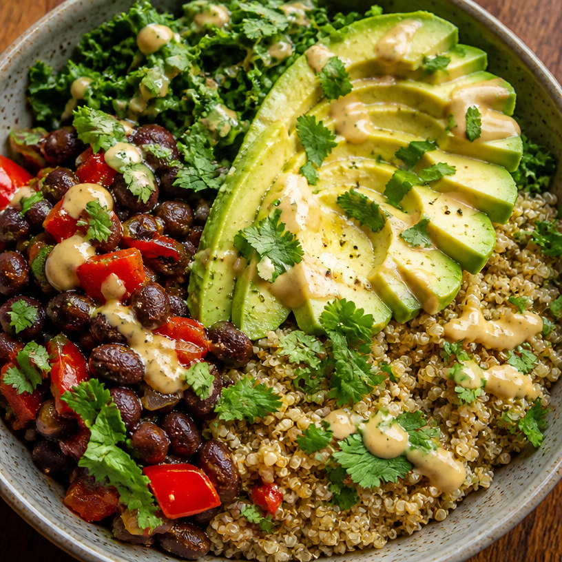 Vegan Quinoa Black Bean Bowl