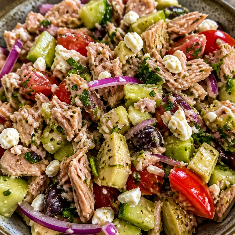 Mediterranean Tuna Salad - No Mayo